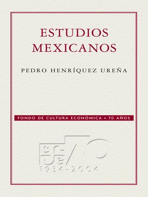 cover image of Estudios mexicanos